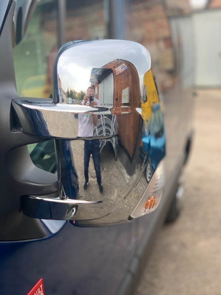 Covers for mirrors (2 pcs formation) for Renault Master 2011-2023 - Reelken Auto