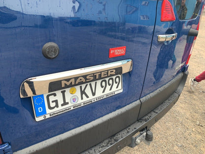 Stainless steel trim above license plate for Opel Movano 2010-2021 - image 9