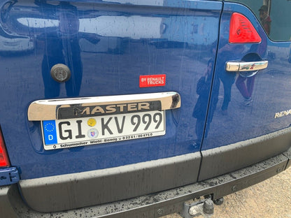 Stainless steel trim above license plate for Opel Movano 2010-2021 - image 10