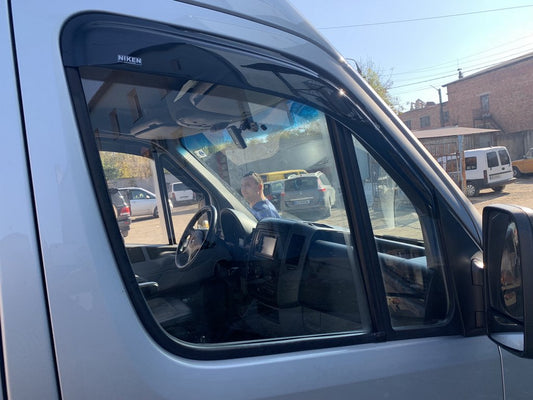 Adhesive Window Deflectors (2 pcs, Niken) for Mercedes Sprinter W906 2006-2018 - image 2