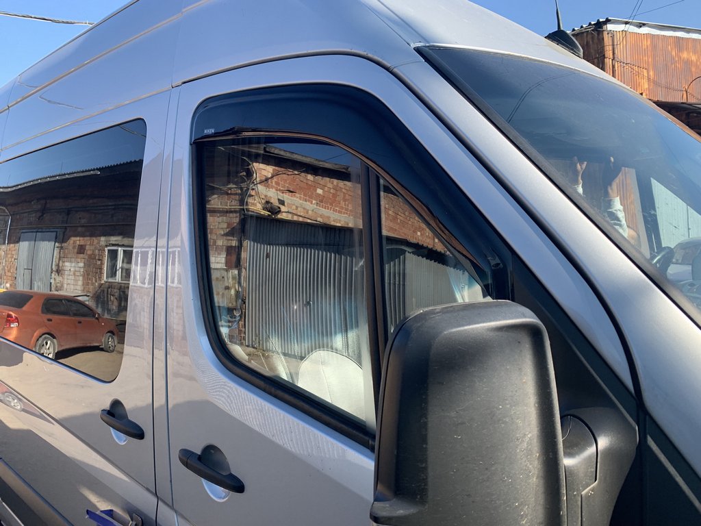 Adhesive Window Deflectors (2 pcs, Niken) for Mercedes Sprinter W906 2006-2018 - image 5