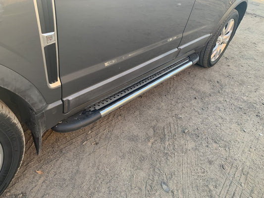 Side sills Maydos V1 (2 pieces, aluminum ↗ stainless) for Opel Antara 2006-2017 - image 2
