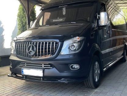 Front Lip Spoiler DPT (Gloss Black) for Mercedes Sprinter W906 2006-2018 - image 5