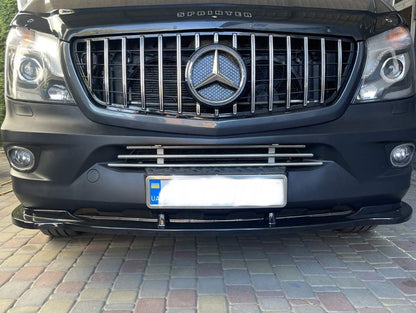 Front Lip Spoiler DPT (Gloss Black) for Mercedes Sprinter W906 2006-2018 - image 9