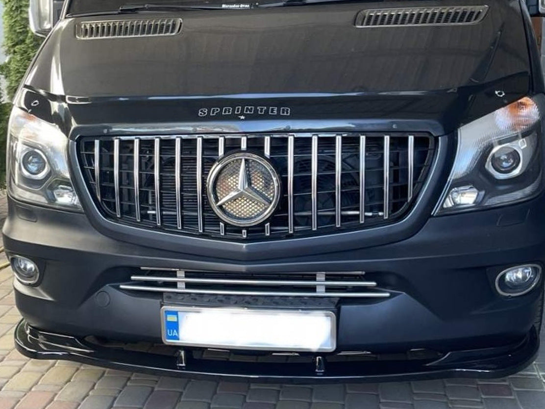 Front Lip Spoiler DPT (Gloss Black) for Mercedes Sprinter W906 2006-2018 - image 10