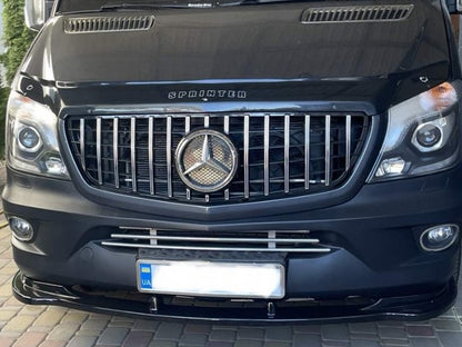 Front Lip Spoiler DPT (Gloss Black) for Mercedes Sprinter W906 2006-2018 - image 10