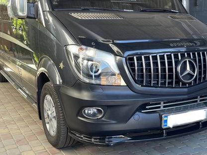 Front Lip Spoiler DPT (Gloss Black) for Mercedes Sprinter W906 2006-2018 - image 11