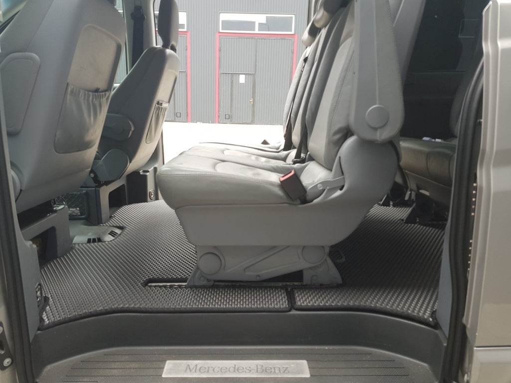 EVA V2 floor mats (Pick-up only, full interior, black) for Mercedes Vito W639 2004-2014 - Reelken Auto
