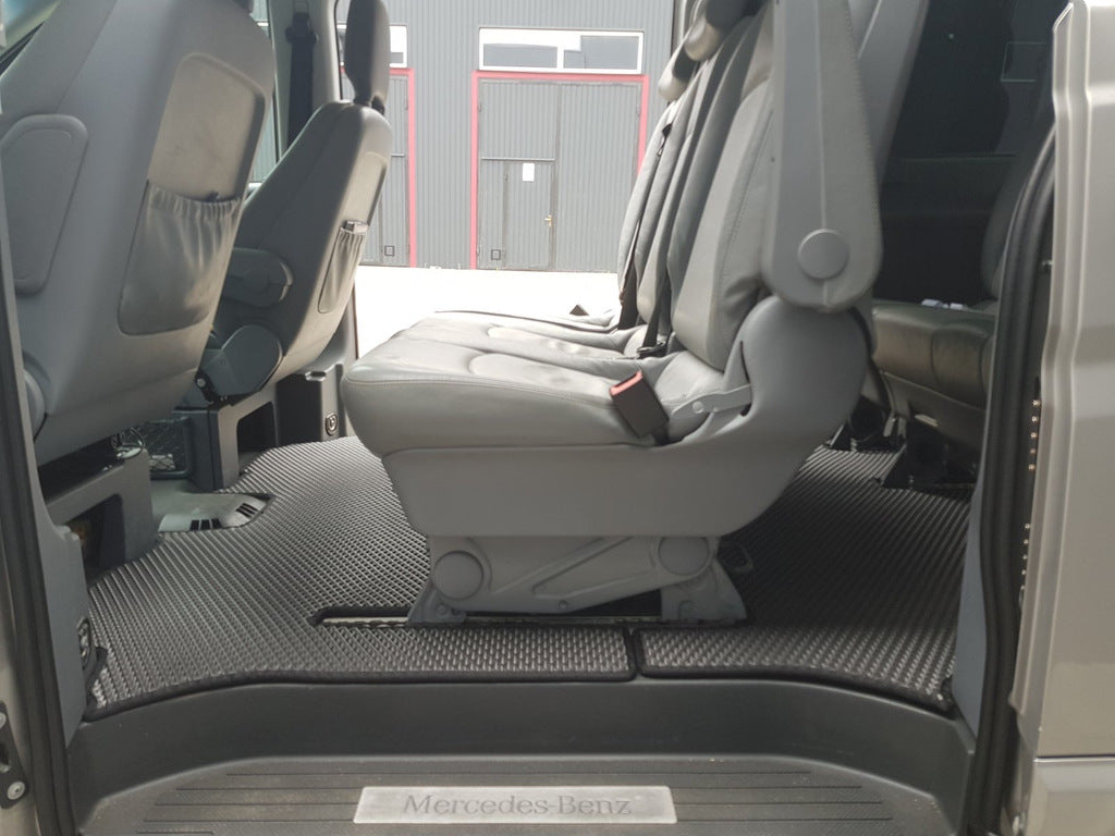 EVA V2 Floor Mats (Pickup Only, Full Set, Black) for Mercedes Vito W639 2004-2014 - image 5