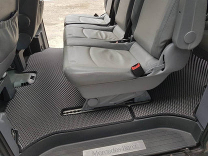 EVA V2 floor mats (Pick-up only, full interior, black) for Mercedes Viano 2004-2014 - Reelken Auto