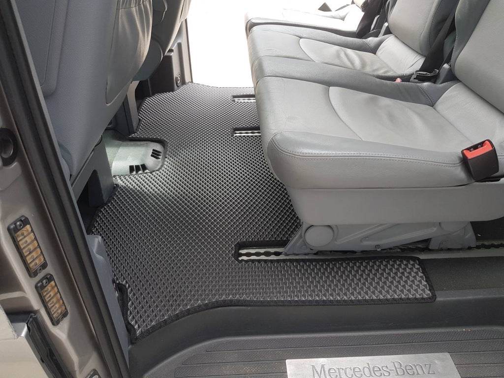 EVA V2 floor mats (Pick-up only, full interior, black) for Mercedes Vito W639 2004-2014 - Reelken Auto