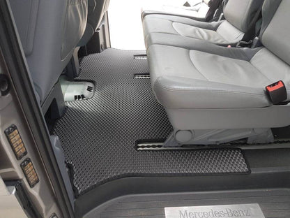 EVA V2 floor mats (Pick-up only, full interior, black) for Mercedes Vito W639 2004-2014 - Reelken Auto
