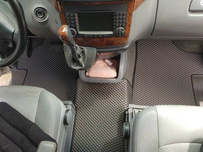EVA V2 floor mats (Pick-up only, full interior, black) for Mercedes Vito W639 2004-2014 - Reelken Auto