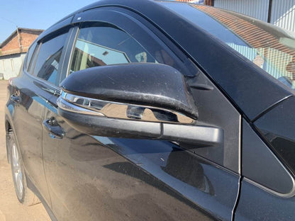 Covers for mirrors (2 pcs, stainless steel) for Toyota Rav 4 2013-2018 - Reelken Auto