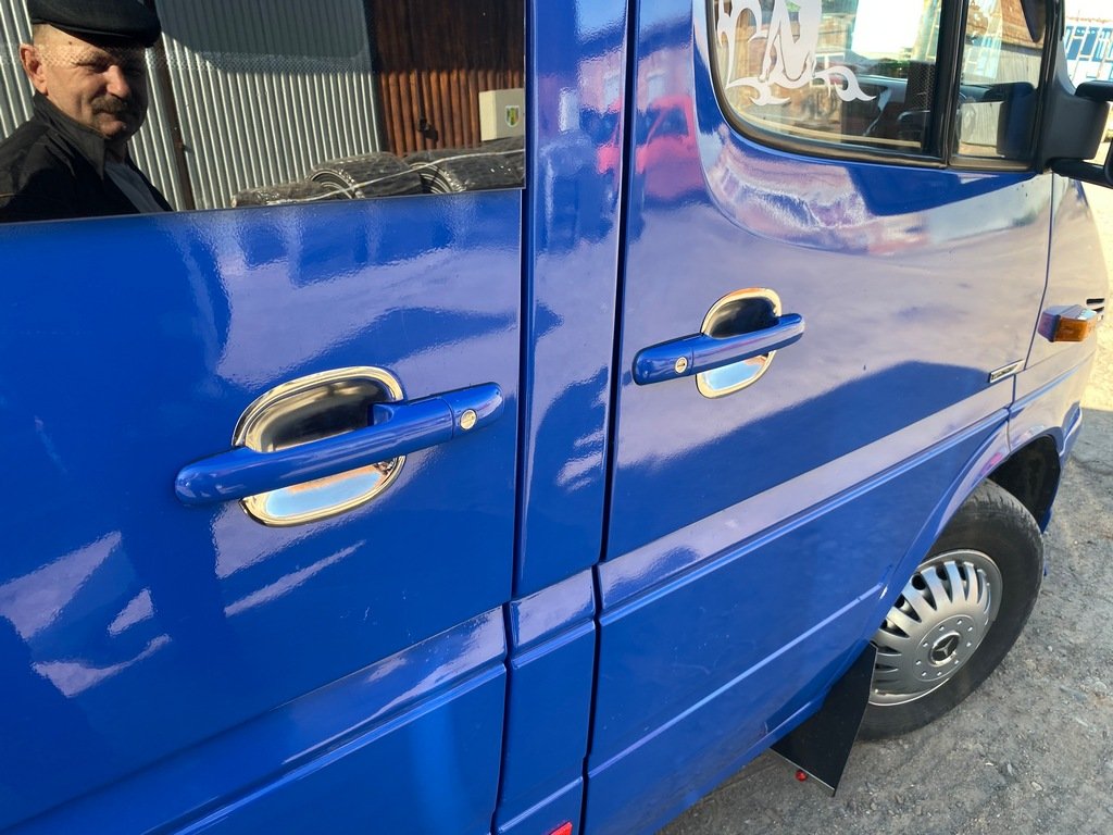 Stainless Steel Handle Covers (4 pcs) for Mercedes Sprinter W901/902/903/904/905 1995-2006 - image 4