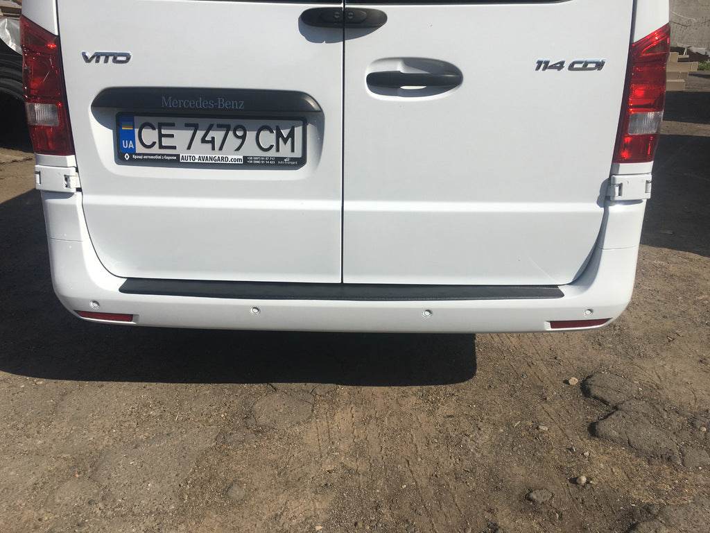 Cover on the rear bumper DDU (ABS) for Mercedes Vito / V-class W447 2014↗ year - Reelken Auto