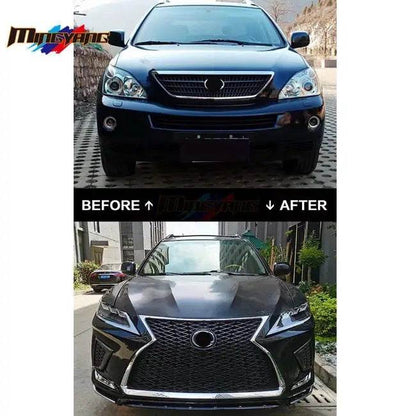 Restyling kit in 2021 (bumper, headlights, feet) for Lexus RX 2003-2009 - Reelken Auto