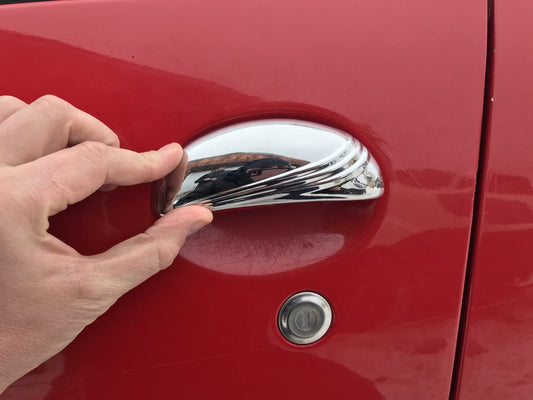 Pads on the handles (stainless) for Peugeot 206 - image 1