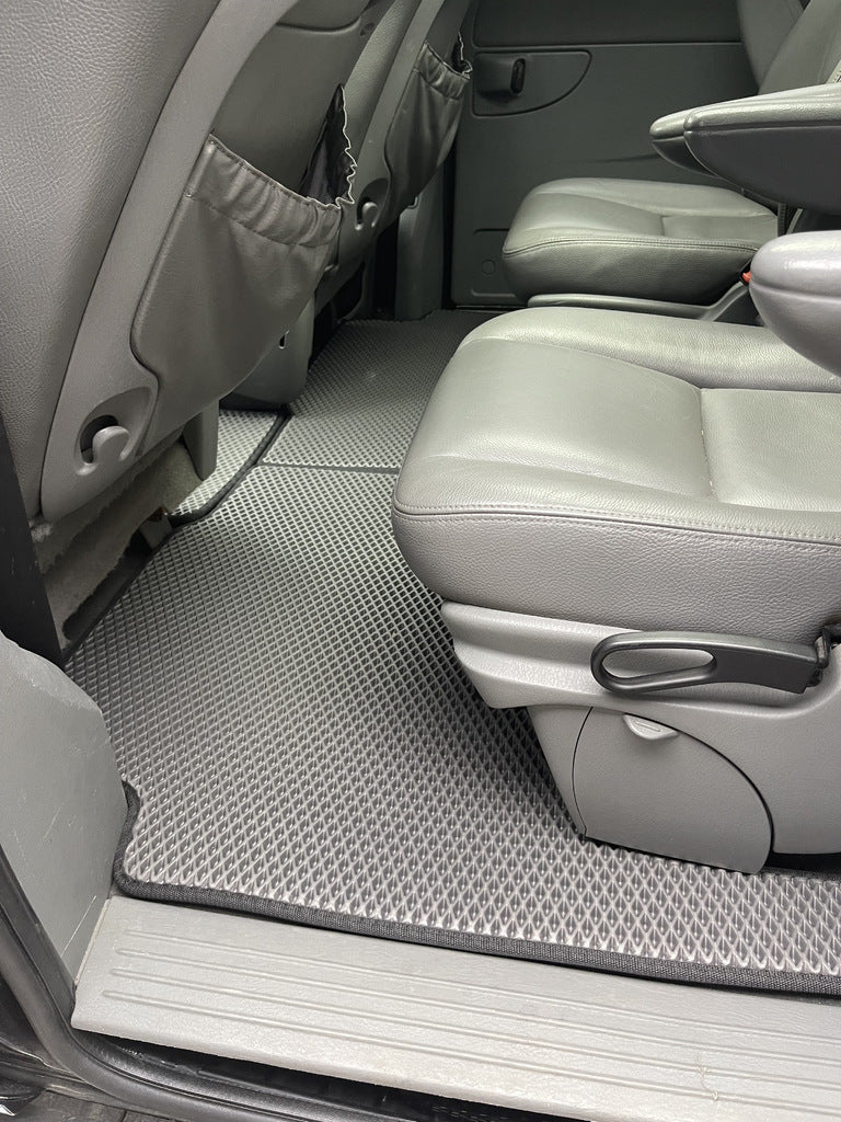 Floor mats (3 rows, EVA, Black) for Chrysler Voyager 2001-2007 - image 8