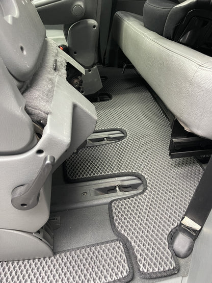 Floor mats (3 rows, EVA, Black) for Chrysler Voyager 2001-2007 - image 11