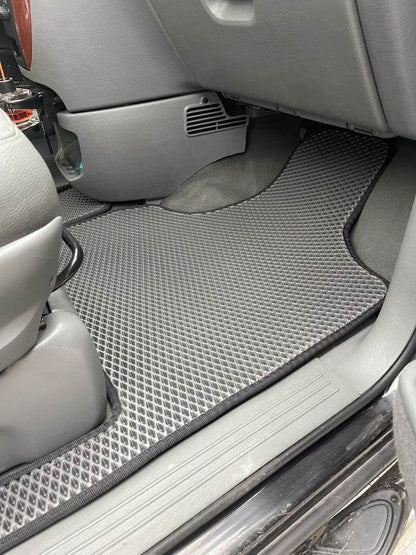 Floor mats (3 rows, EVA, black) for Chrysler Voyager 2001-2007 - Reelken Auto