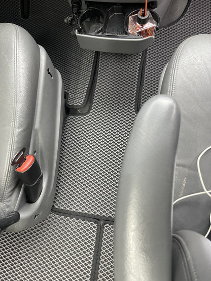 Floor mats (3 rows, EVA, Black) for Chrysler Voyager 2001-2007 - image 5