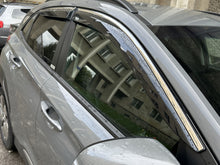 Window deflectors with chrome trim (4 pcs, Niken) for Hyundai Kona 2023- - image 1