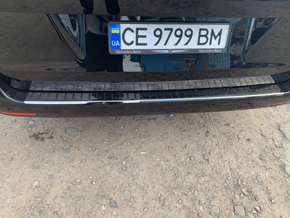Rear Bumper Protector OmsaLine Black Chrome (Stainless Steel) for Mercedes Vito/V-class W447 2014- - image 7