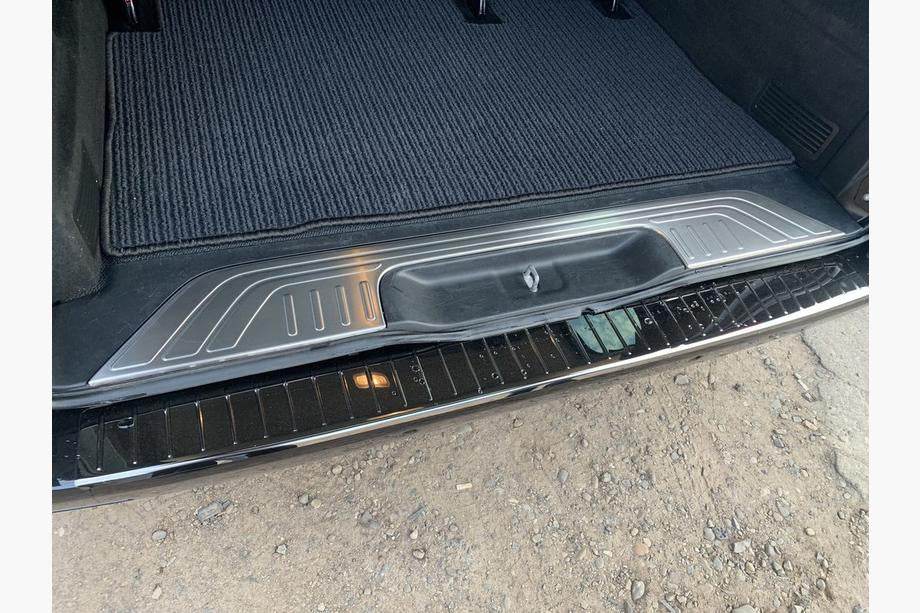 Cover on the rear threshold Carmos (stainless steel) for Mercedes Vito / V-class W447 2014↗ year - Reelken Auto