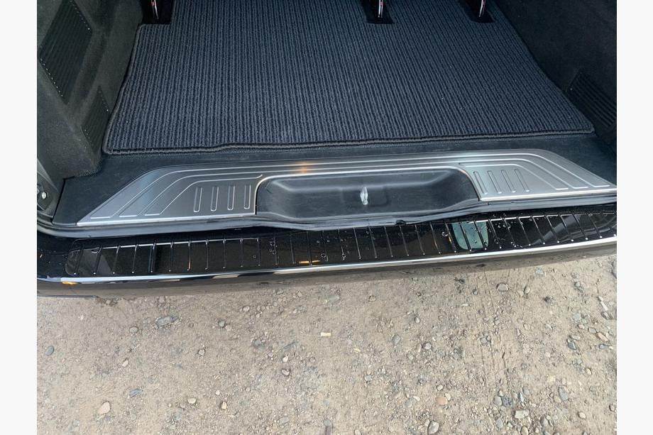 Cover on the rear threshold Carmos (stainless steel) for Mercedes Vito / V-class W447 2014↗ year - Reelken Auto