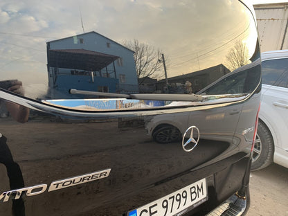 Rear glass edge (small glass) (stainless steel) for Mercedes Vito / V-class W447 2014↗ year - image 3