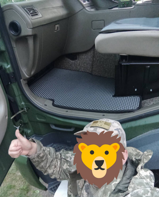 EVA floor mats only for military vehicles (black) for Daewoo Novus - image 1