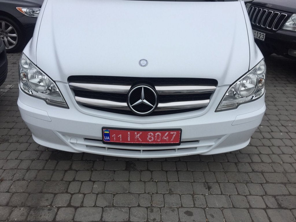 Pads on the grill 2010-2015 (stainless) for Mercedes Vito W639 2004-2014 - image 4