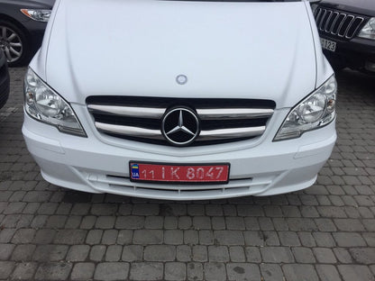 Pads on the grill 2010-2015 (stainless) for Mercedes Vito W639 2004-2014 - image 4