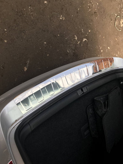 Rear bumper protector Carmos (SW, stainless steel) for Volkswagen Passat B7 2012-2015 - image 6