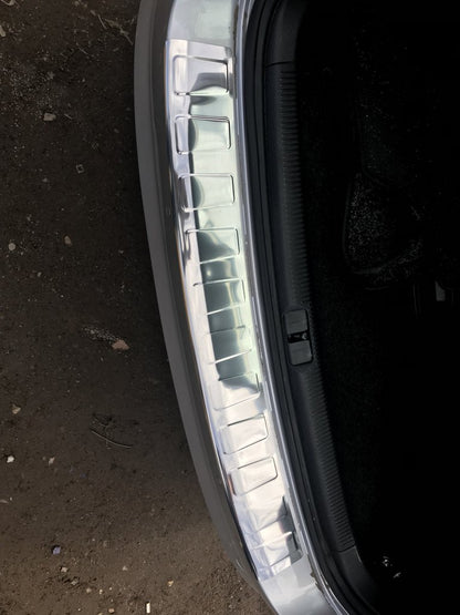Rear bumper protector Carmos (SW, stainless steel) for Volkswagen Passat B7 2012-2015 - image 7