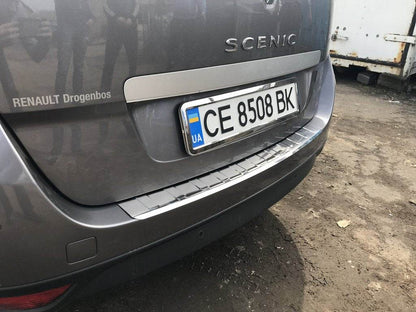 Rear bumper cover Carmos (Grand, stainless) for Renault Scenic/Grand 2009-2016 - Reelken Auto