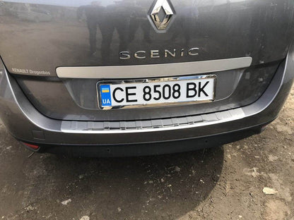 Rear bumper cover Carmos (Grand, stainless) for Renault Scenic/Grand 2009-2016 - Reelken Auto