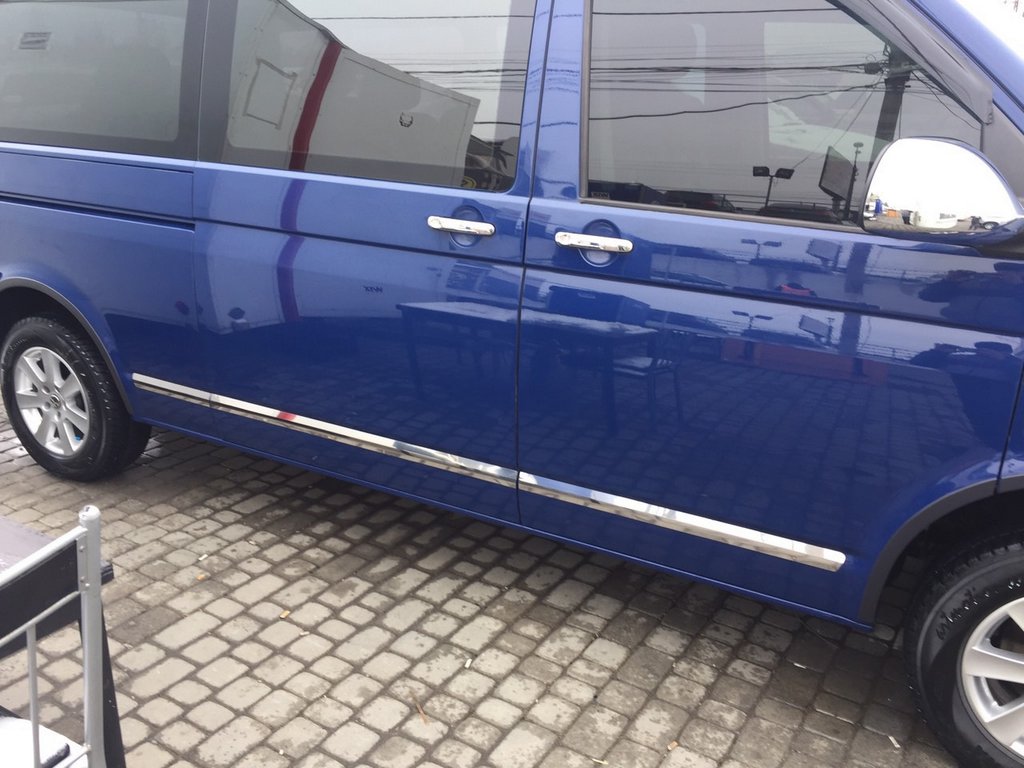 Moldings on the door (stainless, Chrome) for Volkswagen T6 - image 6