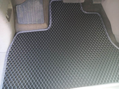 Floor mats (3 rows, EVA, black) for Honda Odyssey - Reelken Auto