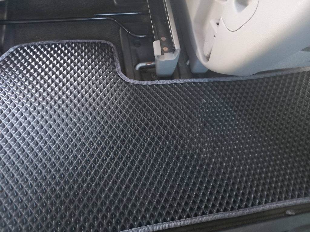 Floor mats (3 rows, EVA, black) for Honda Odyssey - Reelken Auto