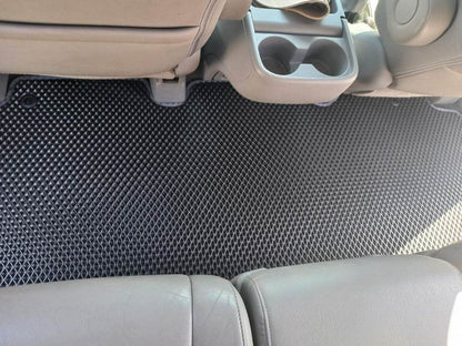 Floor mats (3 rows, EVA, black) for Honda Odyssey - Reelken Auto
