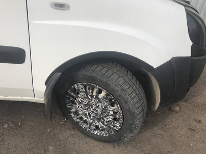 Fender flares (4 pcs, black) for Fiat Doblo I 2005-2010 - image 2