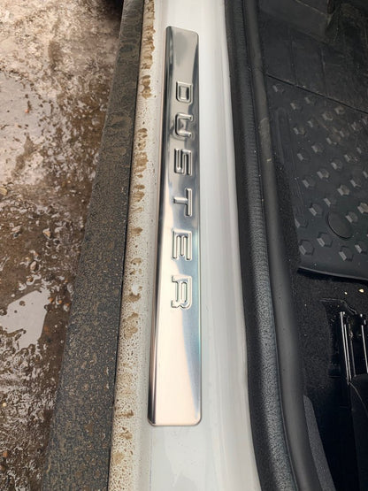 Door Sill Protectors OmsaLine (4 pcs, Stainless Steel) for Dacia Duster 2008-2018 - image 3