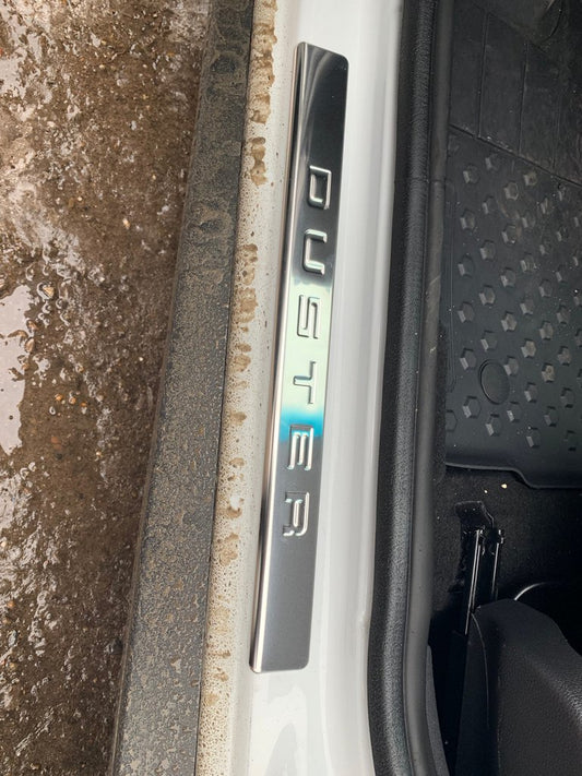 Door Sill Protectors OmsaLine (4 pcs, Stainless Steel) for Dacia Duster 2008-2018 - image 2