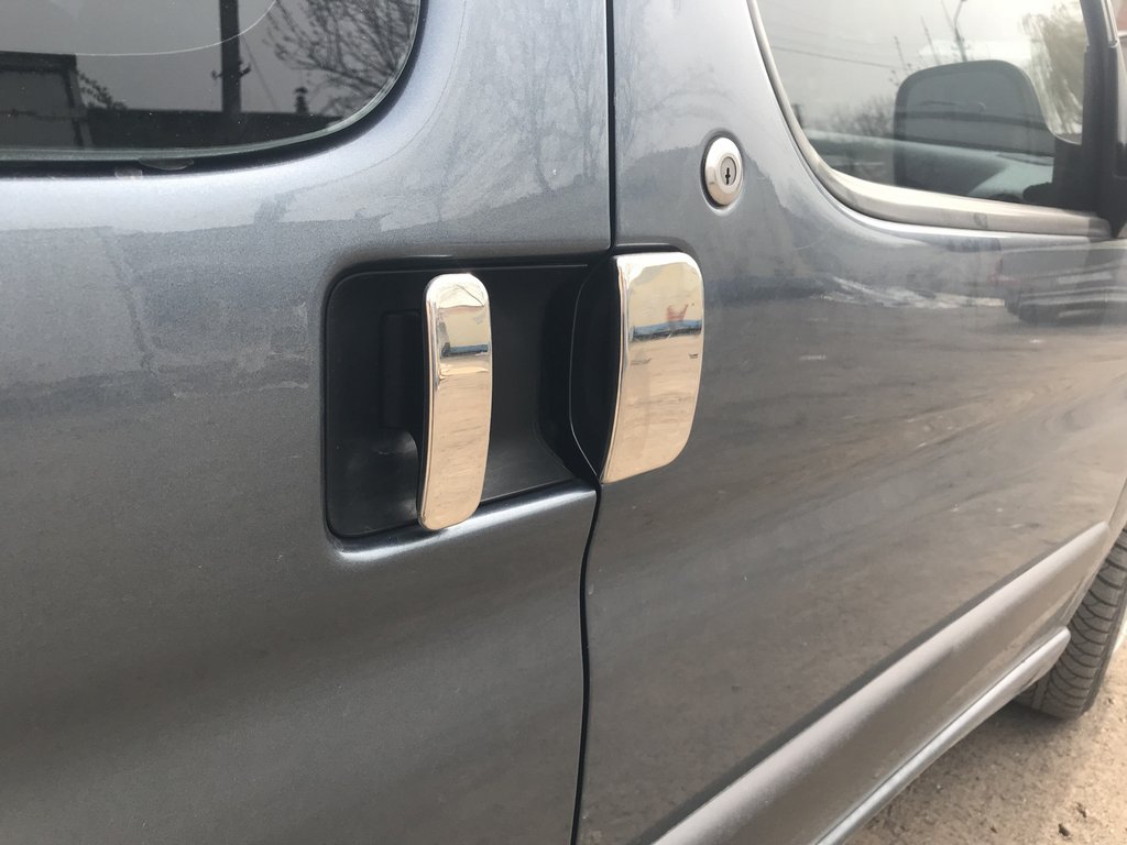 Chrome Door Handle Covers (Stainless Steel) for Citroen Berlingo 1996-2008 - image 5