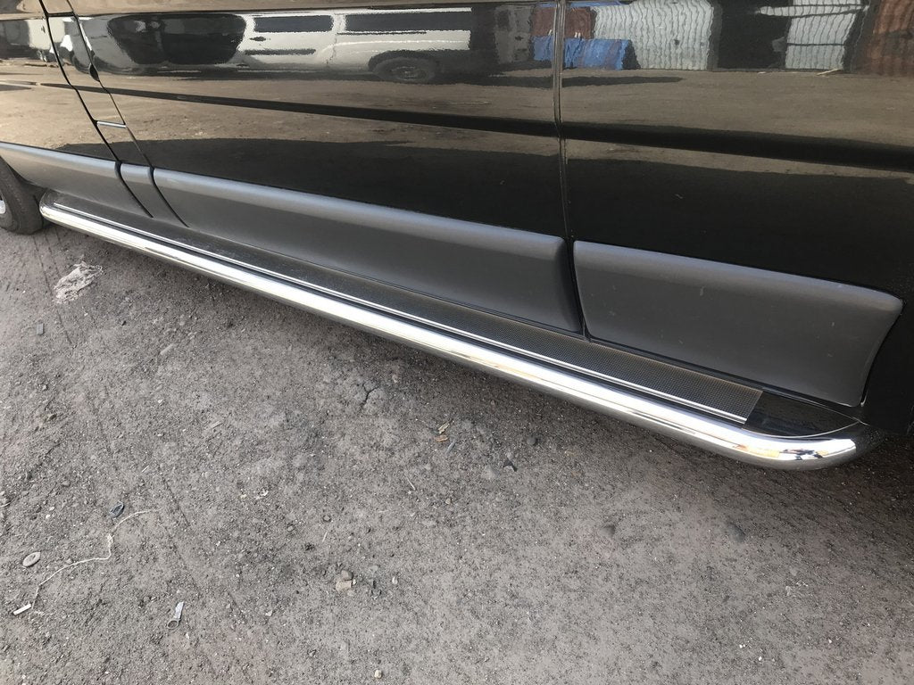 Side platform, Premium (2 PCs., stainless.) for Nissan Primastar 2002-2014 - image 1