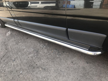 Side platform, Premium (2 PCs., stainless.) for Nissan Primastar 2002-2014 - image 1