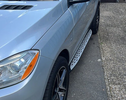 Side Steps Original Design (2 pcs, Aluminum) for Mercedes GLE/ML сlass W166 2011-2018 - image 2