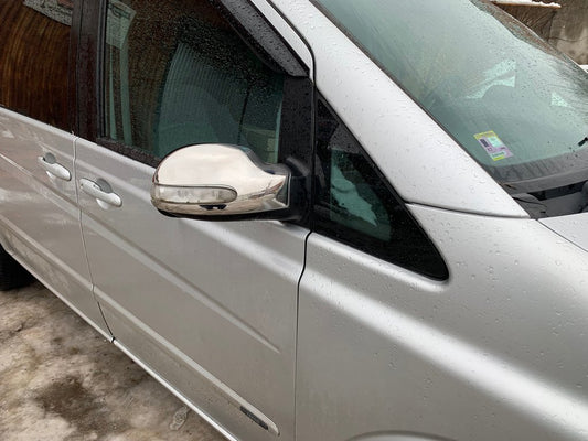 Mirror Covers Stainless Steel (2004-2010, Viano, 2 pcs) for Mercedes Vito W639 2004-2014 - image 2